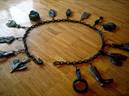 Dora’s Charm Bracelet • steel, bronze, glass • approximately 84” X 84”
